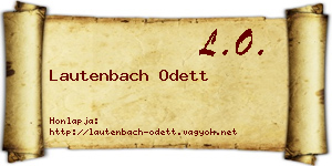 Lautenbach Odett névjegykártya